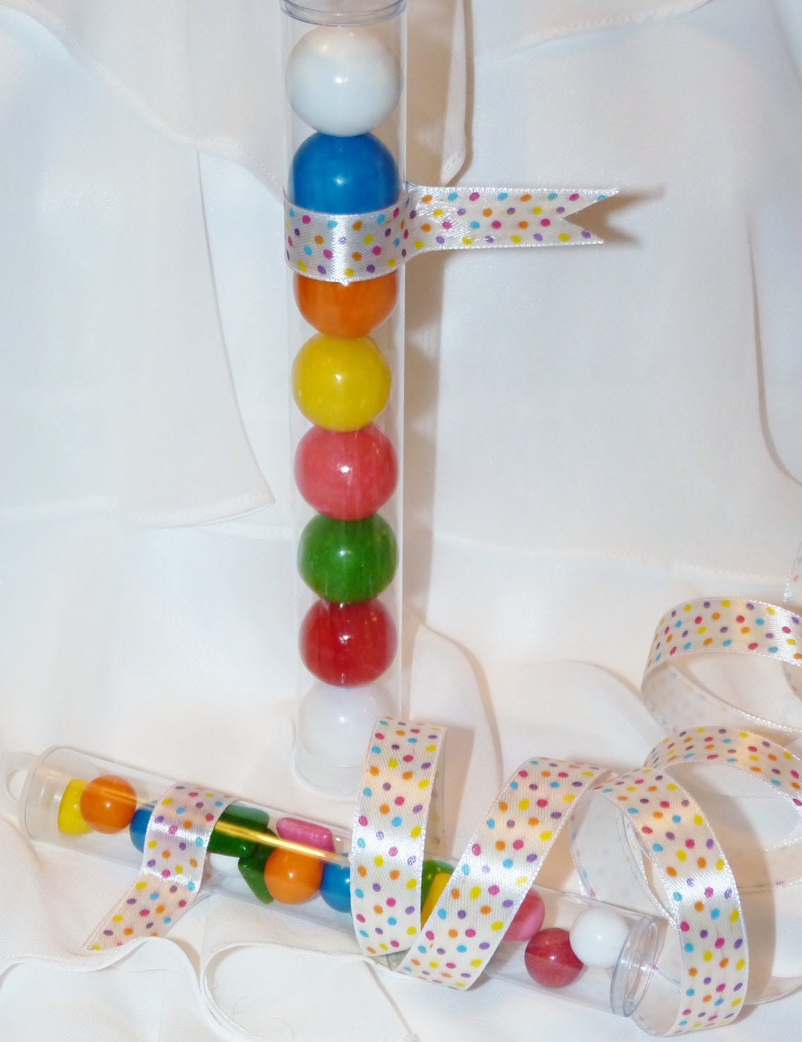 CLEAR PlASTIC TUBES CaNdY CLEAR PlaStiC FaVor Tubes set of