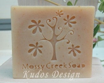 IF129 Art Tree Acrylic Soap Stamp, soap stamp (Kudos Design, Kudosoap) Taiwan