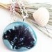 SALE -Black Algae Resin Pendant Resin Jewelry Nature Inspired Jewelry Nautical Pendant Botanical Jewelry