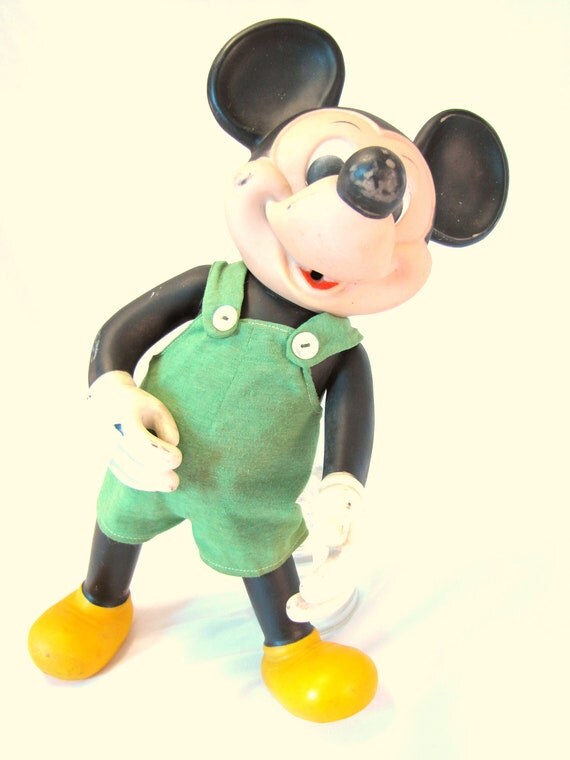 Vintage Mickey Mouse Doll. Toy. Collectible. Retro Disney.