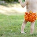 Diaper Cover Fall Leaves with Baby Leaf Headband Orange