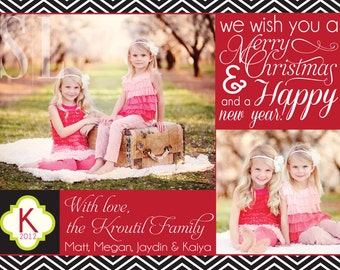 Items similar to DIY Printable Custom Holiday or Christmas Card