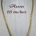 Vintage Jewelry Avon - yellow gold tone chain necklace