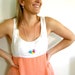 Geo Brights Blue Yellow Magenta and Lavender Hand-Sculpted Clay Bead Necklace