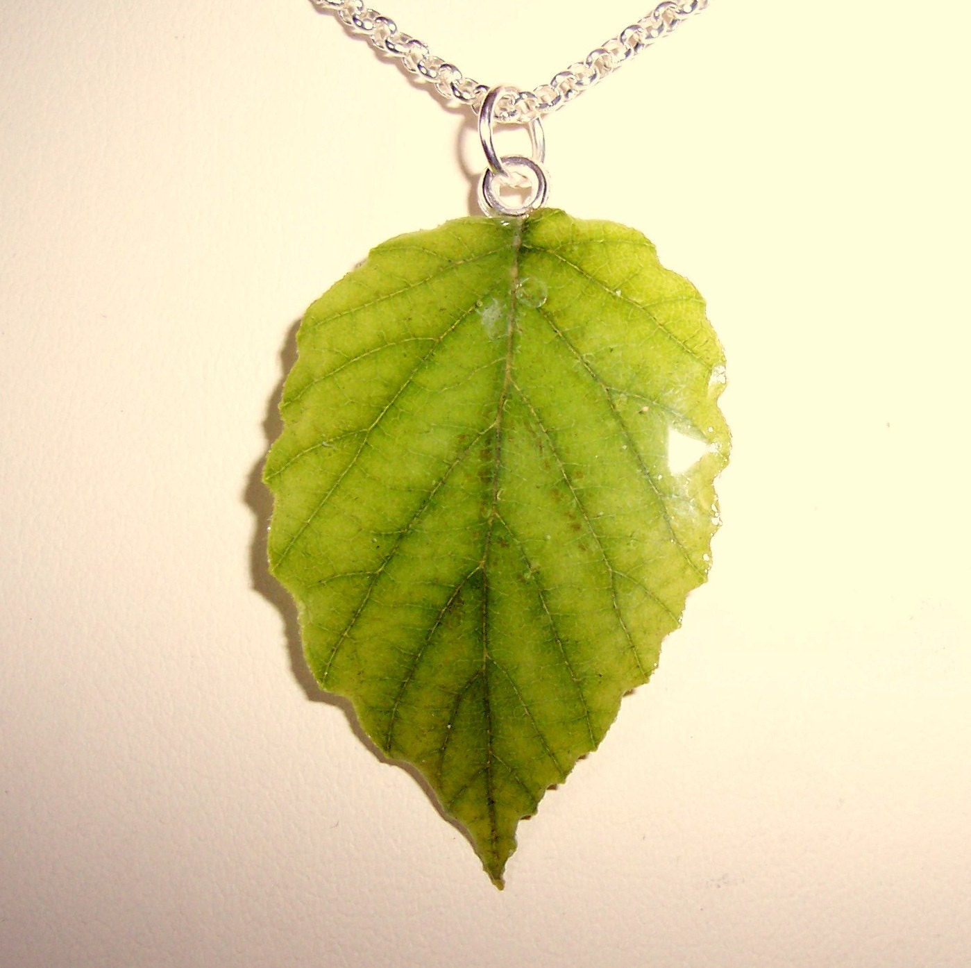 Real Leaf Resin Necklace N3