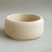 35 mm Wooden bangle unfinished round - natural eco friendly A35