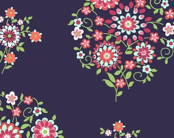 Amy Butler Fabric - Memento in Midnight - Love Collection