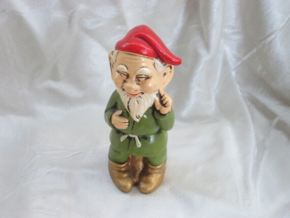 Vintage Gnome Elf Figurine Made in Japan Christmas by RitasGarden