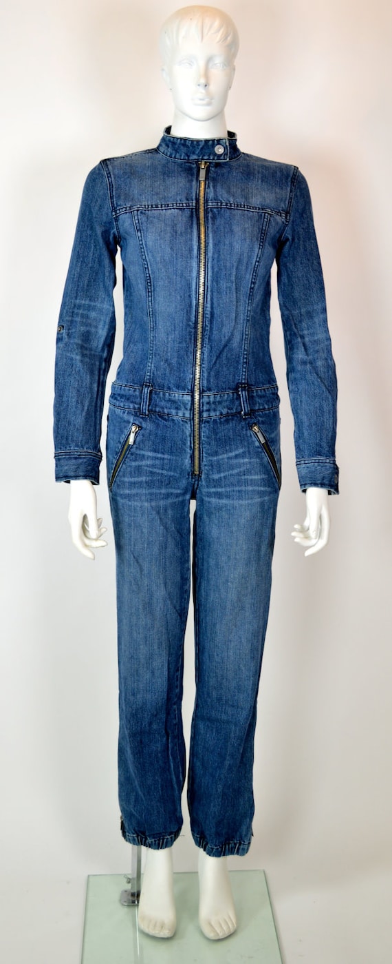 denim coverall jumpsuit