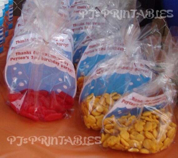 Fish Bowl Favor- Customized Digital File Il_570xn