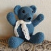 Crochet Teddy Bear Blue
