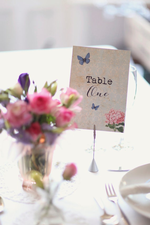 Vintage, Rustic, DIY Printable Wedding Table Number/Name Il_570xn