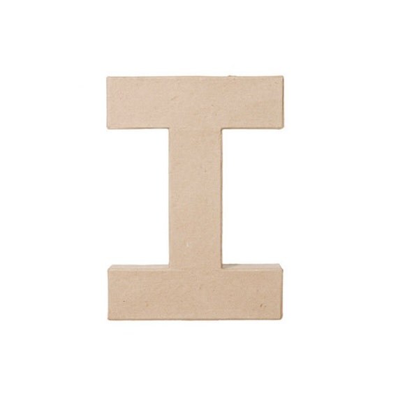 8 Inch Paper Mache Letter I - Craft and Party Supplies Il_570xn