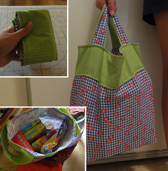 Fat Quarter Grocery Bag Pattern PDF