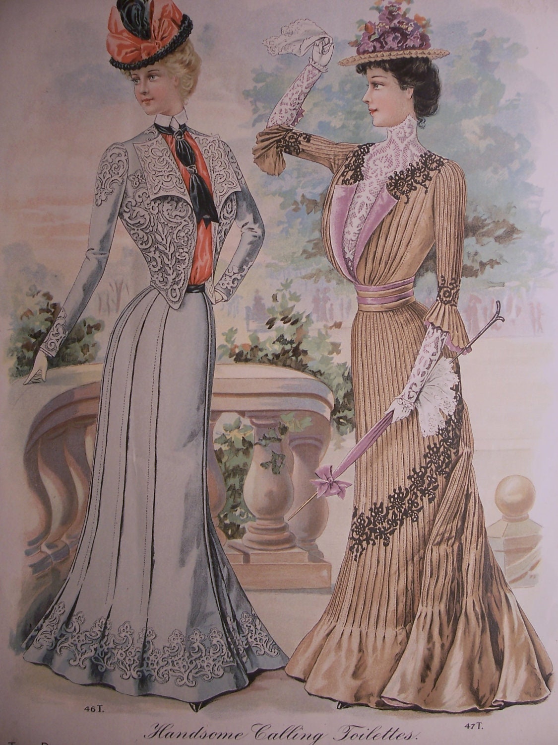 VICTORIAN FASHIONS /1900s Butterick Pattern Advertisement