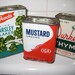 Vintage Spice Tins Metal Tops No Plastic 1960s Mustard Thyme Parsley Flakes - Coolest Collectibles