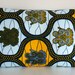 KITENGE | African Print Pillow Cushion Cover 24"x16" or 60cm x 40cm Grey Backing
