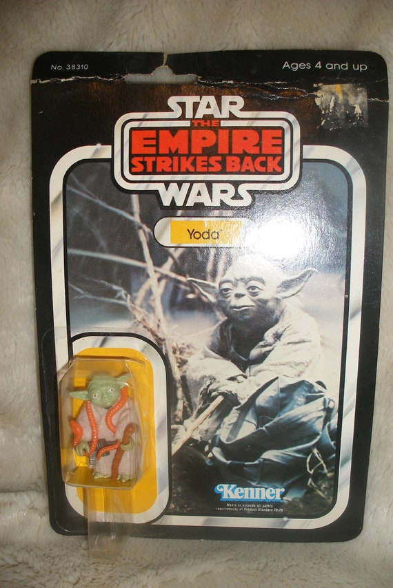 vintage 1978 yoda new in package action figure star wars the