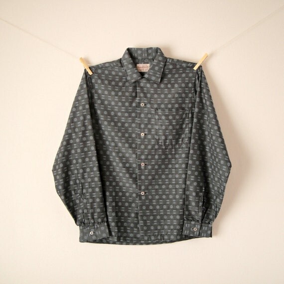 womens gray button up shirt