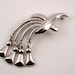 Vintage Monet Brooch (big, large, silver tone, modern, unique, 80s, 1980s)