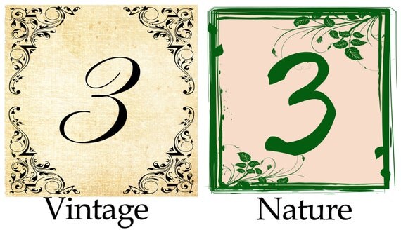 items similar to printable diy foldover tent style wedding table number