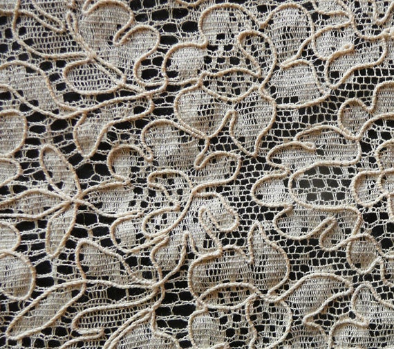 1800s Belgian Mechlin Lace Table Doily