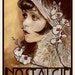 Fine art original Art Nouveau painting drawing mixed media - Nostalgie Nostalgia by Tuulia Tamminen