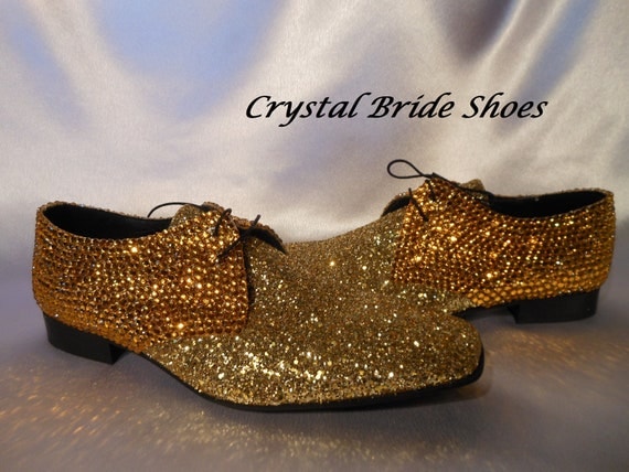 Mens Gold Glitter Shoes By Office Dont Ask By Crystalbrideshoes 4061