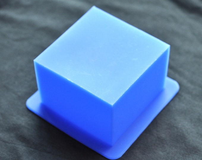 Flexible Silicone Cuboid Bar Soap Molds Cake Candle Molds - Square Cube 500ml