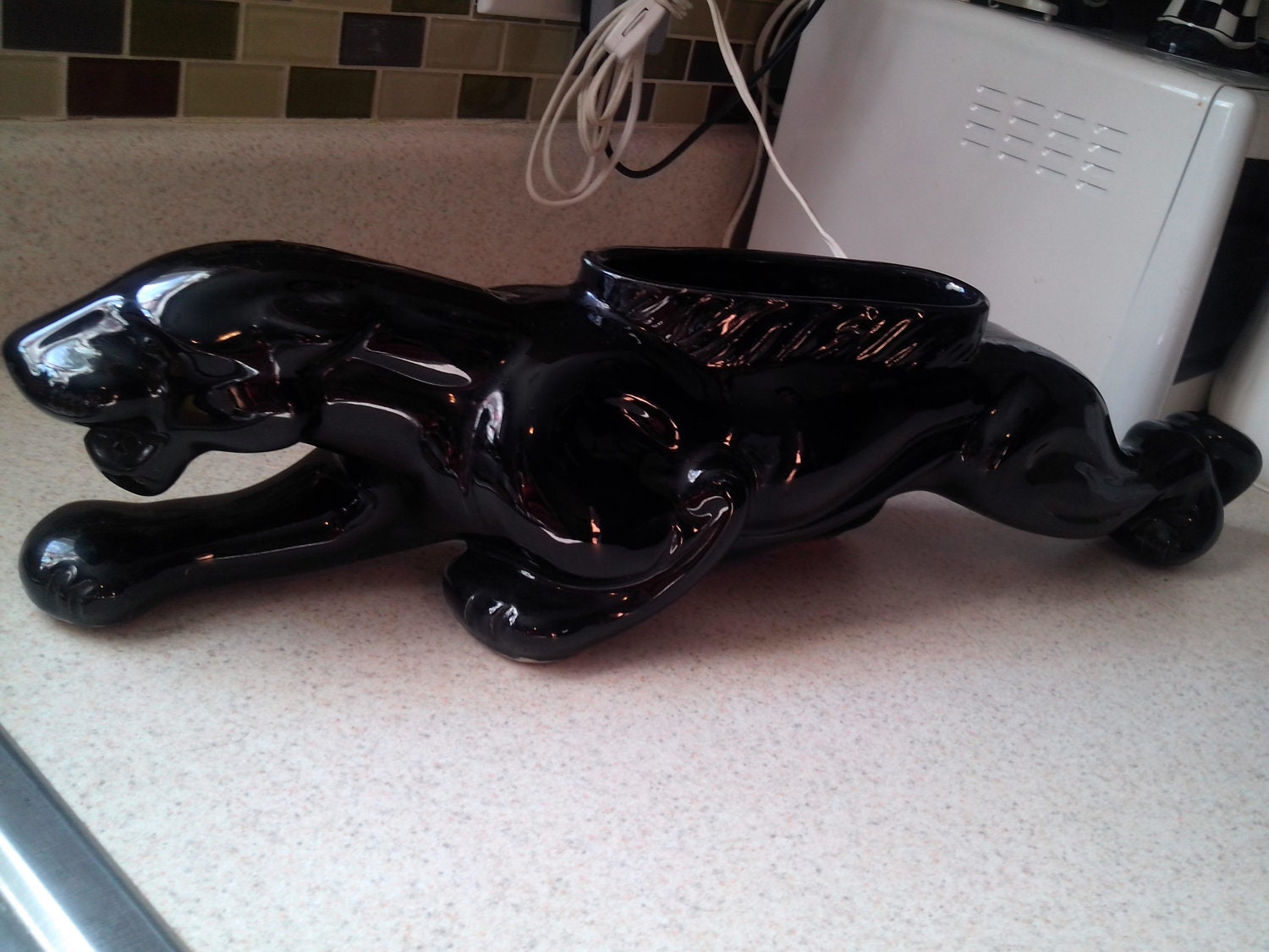 Vintage 1950s TV Night Light LampArt Deco RetroCrouching