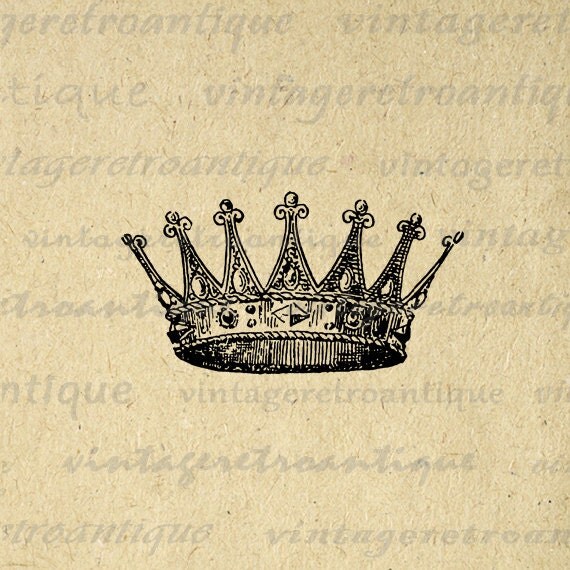 vintage crown clip art free - photo #25