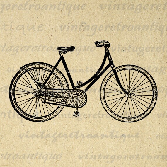 Vintage Bicycle Clip Art