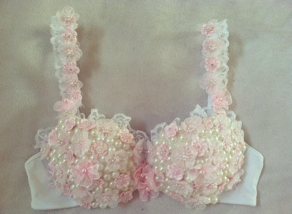 Flower Rave Bra By Cuteaddicts On Etsy 