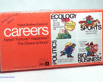 Careers Game from Parker Brothers 1 971 COMPLETE (read description ...