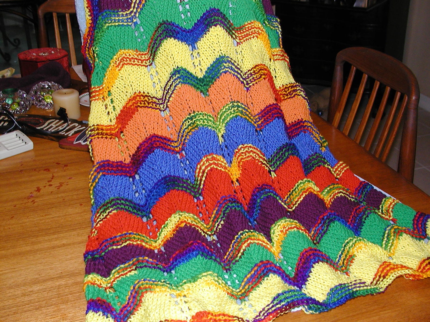 Hand Knitted Lap Robe