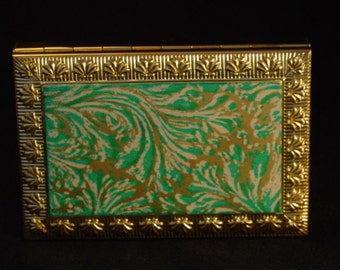 Vintage Brass compact from 1970 - made by Volupte but NEVER FILLED