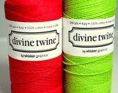 Red and Green Bakers Twine--Solid Red and Green Divine Twine Combo (480 yards) RED Bakers Twine,GREEN Bakers Twine, Christmas, Holiday Twine Il_170x135