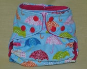 Umbrellas Pocket Cloth Diaper with Snaps, OSFM