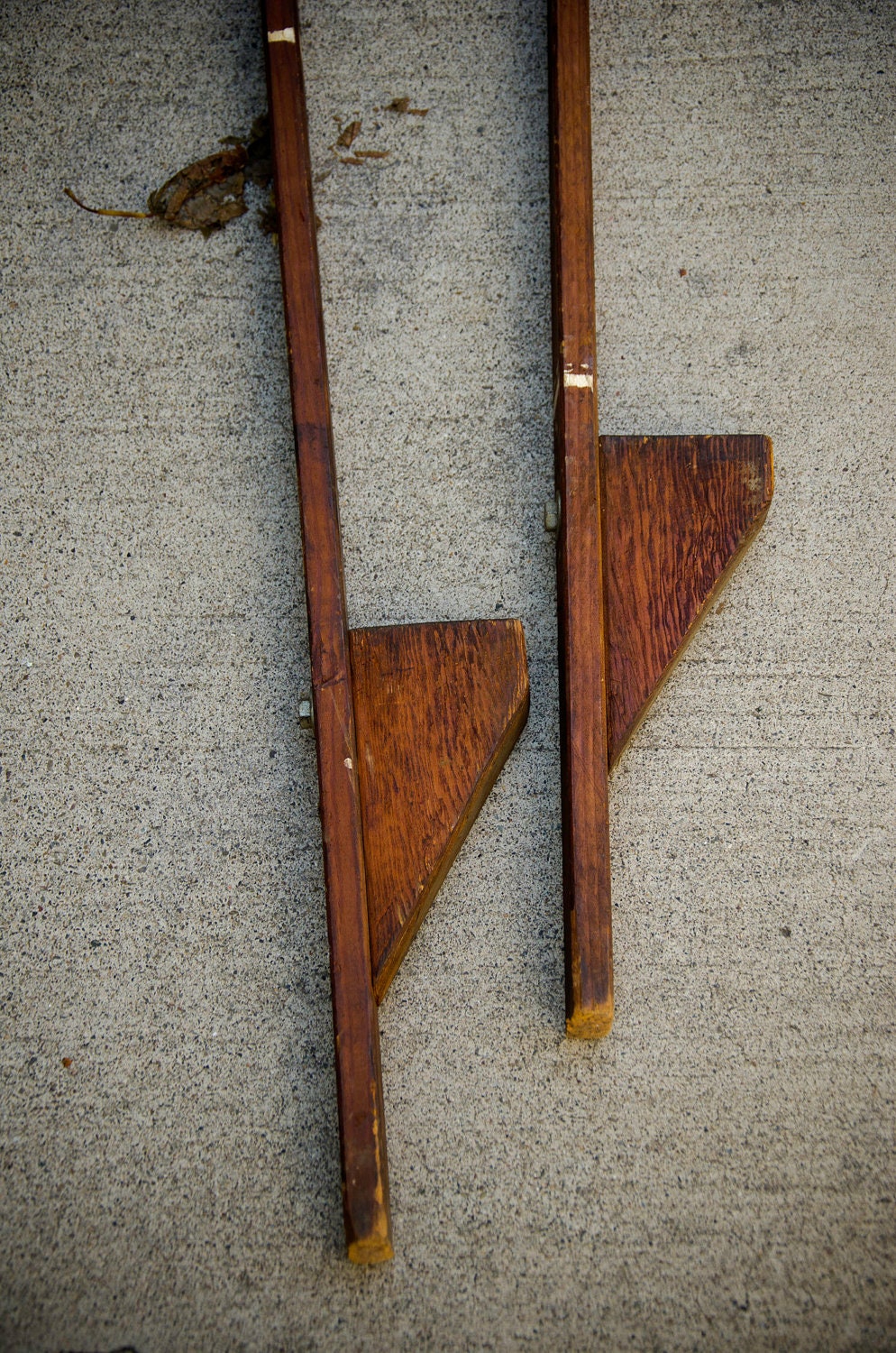 55 Walking Stilts Vintage Wood Made in Boy Scouts