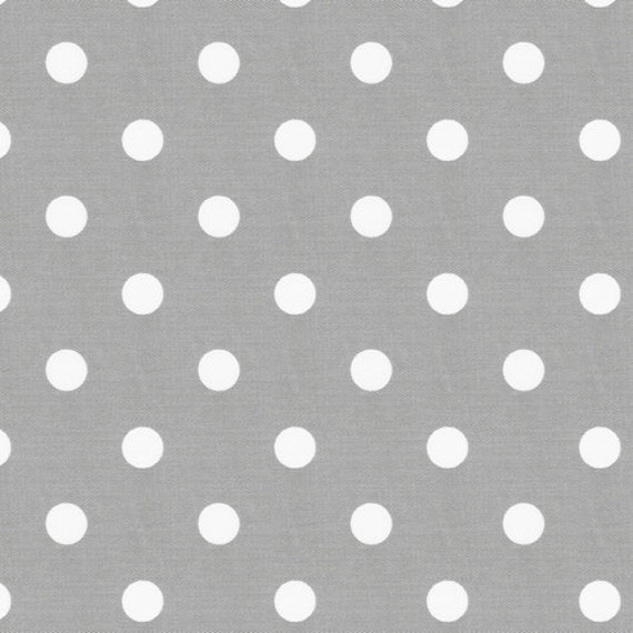 One Yard Polka Dot in Grey and White 100 by SASBoutiqueandSupply