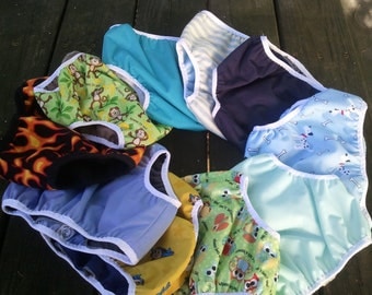 Custom Pocket style Pull-on Waterproof Training Pants (18m, 2T, or 3T)