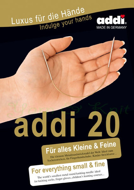 Addi 20cm Shortest Knitting Needles Circular Knitting