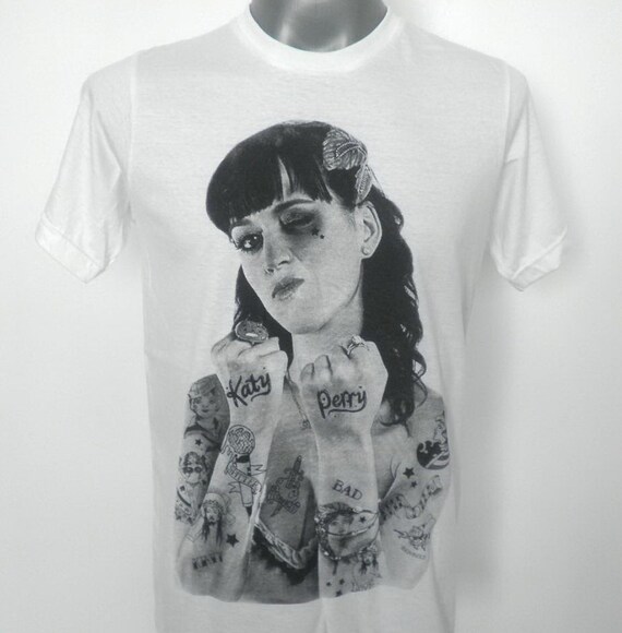 Katy Perry Tattoo Shirt | items similar to katy perry women t shirt men t shirt Katy Perry Tattoo Shirt | items similar to katy perry women t shirt men t shirt