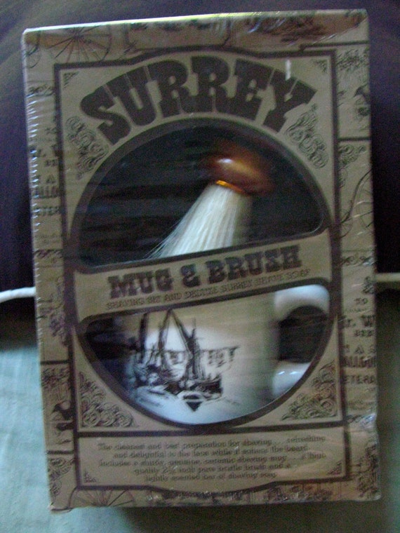 Vintage Surrey Shaving Mug & Brush set by lloves on Etsy