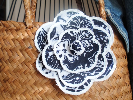  Batik  floral accessory pin  