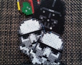 Items similar to Star Wars Villains Helmet - Perler Beads - Coaster Set ...