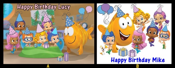 Bubble Guppies edible image cake topper Il_570xn