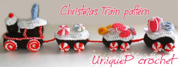 Items similar to Christmas Amigurumi Train - Crochet Pattern - PDF File