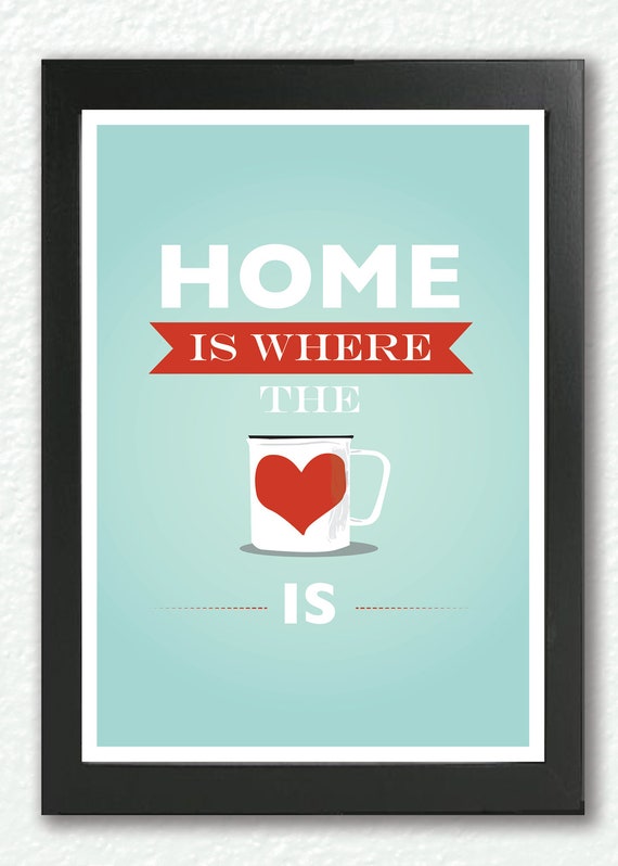 Items similar to Romantic Poster, Kaj Franck Coffee Cups, Quote Poster