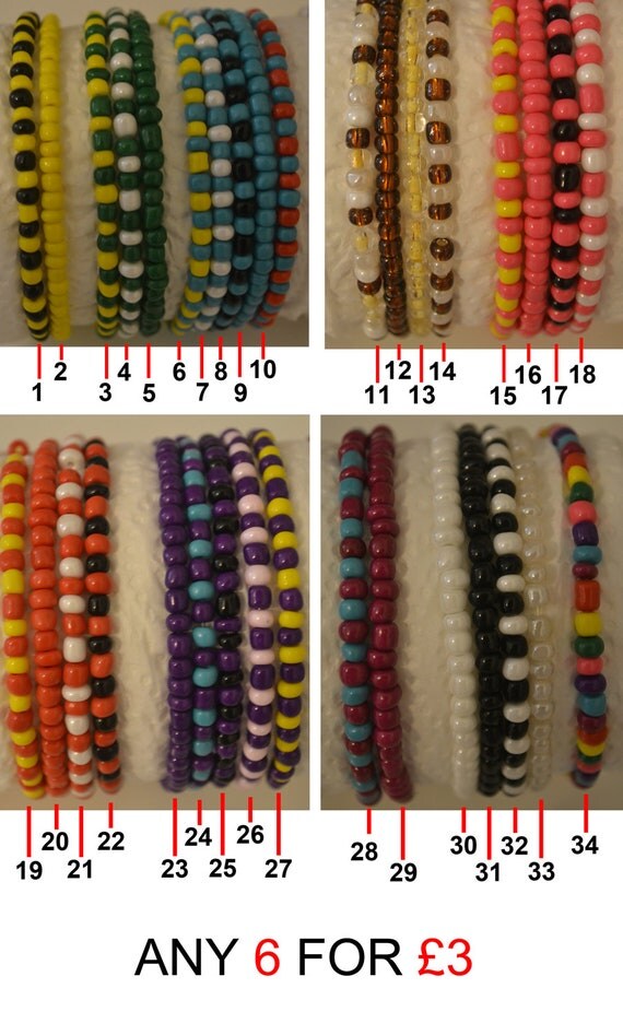 Beaded elastic bracelet 34 different styles to choose by AJcharms